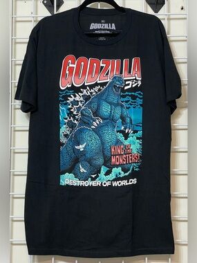 Godzilla XL Ripple Junction 2 Sided Black Graphic Tee New with out Tag.